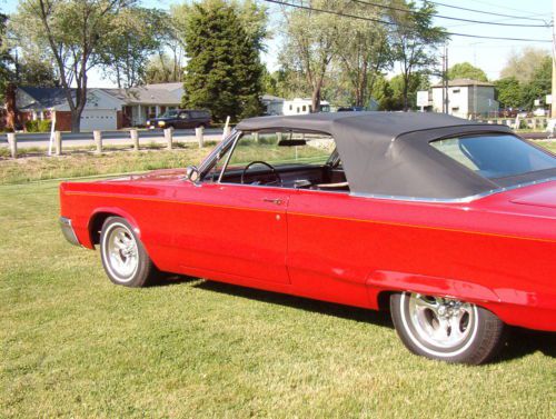 1967,chrysler, new port, convertable, red.