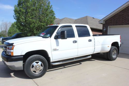 2005 chevy 3500 drw dually crew cab lt 4wd 4x4 duramax allison low miles