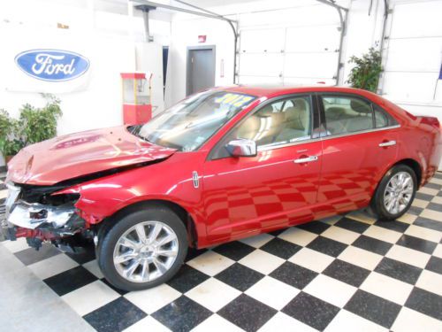 2012 Lincoln MKZ AWD Navigation 63K NO RESERVE Damaged Salvage Rebuildable, image 2