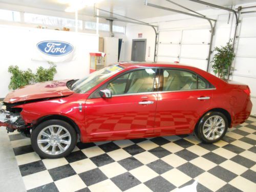2012 Lincoln MKZ AWD Navigation 63K NO RESERVE Damaged Salvage Rebuildable, image 3