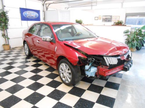 2012 Lincoln MKZ AWD Navigation 63K NO RESERVE Damaged Salvage Rebuildable, image 11