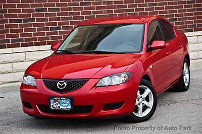 05 mazda3 i cd changer alloy wheels steering radio controls power options red