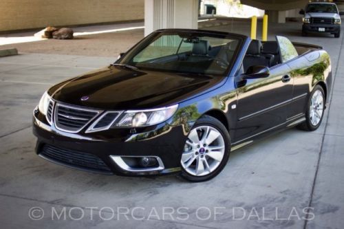 2009 saab 9-3 aero turbocharged navigation sat radio convertible bluetooth