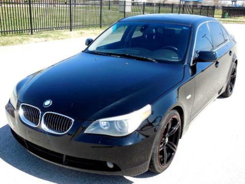 2004 bmw 545i black on black sedan high profile rims only 128k miles awesome