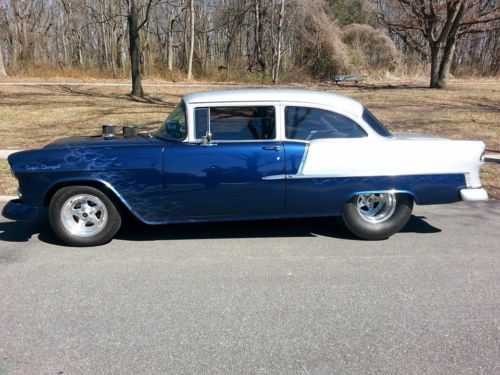 1955 chevrolet bel air 2-door post blower motor