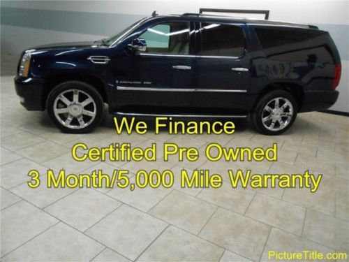 07 escalade esv awd gps navi tv dvd sunroof camera certified we finance texas