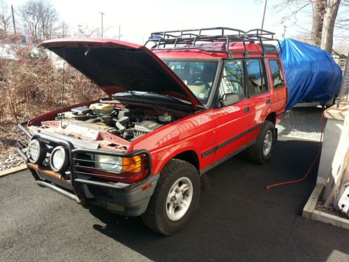 1998 land rover discovery series i se7 portifino red old man emu lift, project