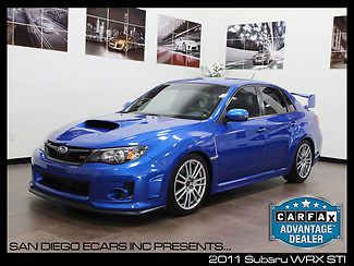 2011 subaru impreza wrx sti  blue factory warranty low miles nice color combo