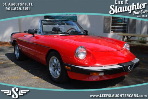 1985 alfa romeo spider graduate, only 86,000 miles, all service record, a 10 !!