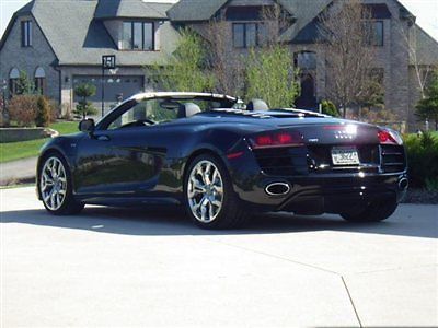 2011 audi r8 v10 5.2 spyder convertible 6 speed 2k miles warranty audi care mint