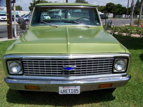 1971 chevrolet c10 cheyenne chevy original calif.  custom lwb 2nd owner ac,ps,v8