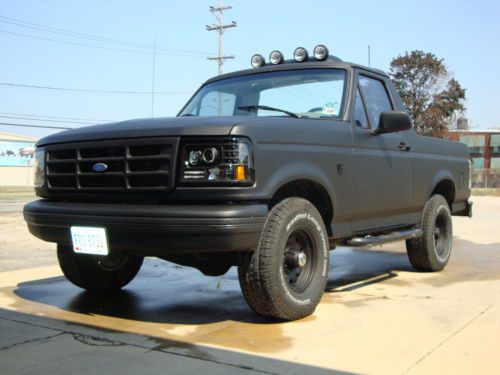 1995 ford bronco sport utility 2-door 5.8l  rust free &#034;black betty&#034; no reserve!!