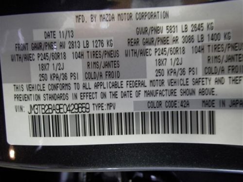 Sport FWD Heated Front Seats ALL NEW 2014 MAZDA CX-9'S DISCOUNTED $7000!!!, US $24,869.00, image 23