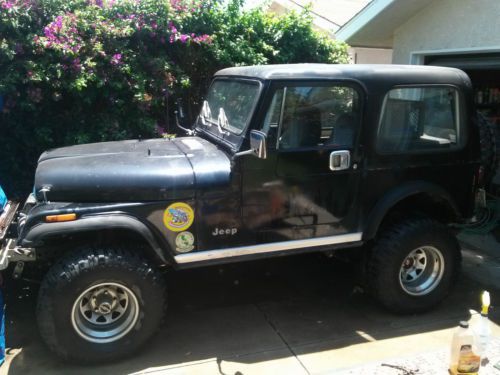 1984 jeep cj7 with many offroad performance accessories