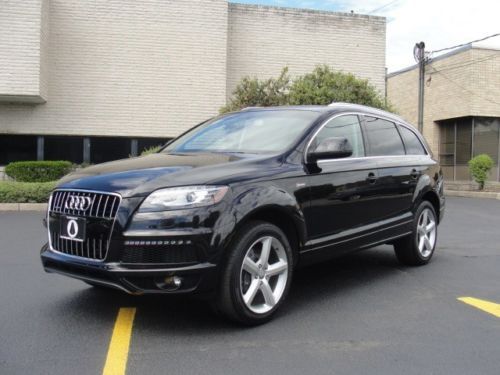 2013 audi q7 3.0t quattro s-line, prestige package, only 8,237 miles, warranty