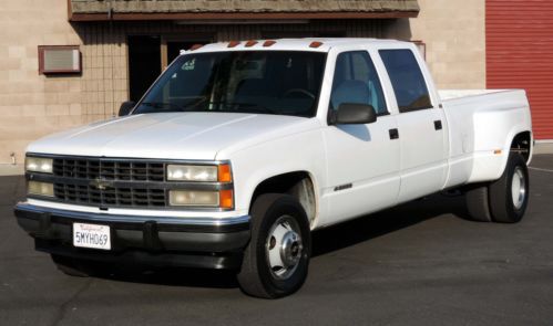 California original, 1994 chevy 3500 quad cab dually, 2 owner, 113k orig miles