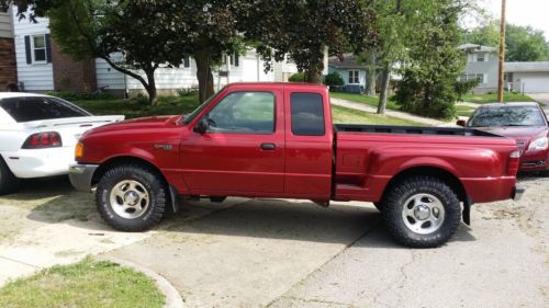 &#034;no reserve&#034;  ford ranger 4 dr xlt 4wd extended cab 119,000 miles