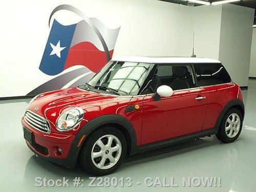 2010 mini cooper 6-speed pano sunroof one owner 31k mi texas direct auto