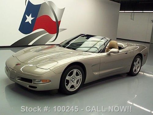 1999 chevy corvette convertible 5.7l leather hud 64k mi texas direct auto