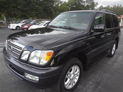 2004 gorgeous lx 470 4x4 premium suv~1 owner~low miles~black beauty~warranty~wow