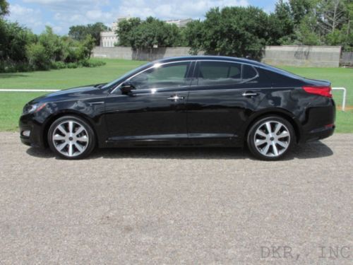 2012 optima sx 2.0l turbo blk/blk lthr pano roof nav tech touring immac