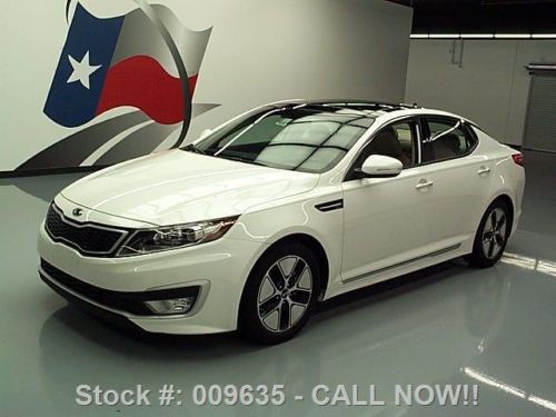 2012 kia optima hybrid tech dual sunroof nav rear cam texas direct auto