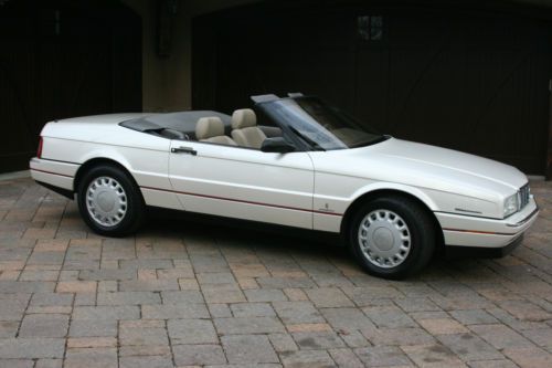 1993 pearl white cadillac allante convertable northstar v8