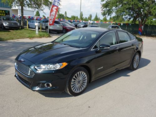 2014 ford fusion hybrid titanium leather /w heat bluetooth ms sync up 44mpg