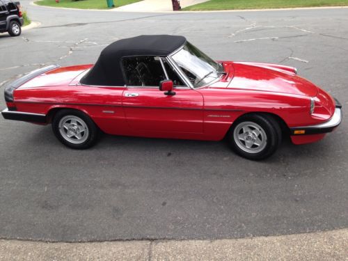 1986 alpha romeo spider veloce 53k original miles