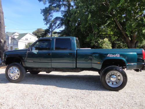 1998 gmc sierra 3500 4x4 crew cab  monster dually