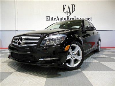 2011 c300 4matic sport 15k-p01 pkg-sat radio-i pod-carfax certified