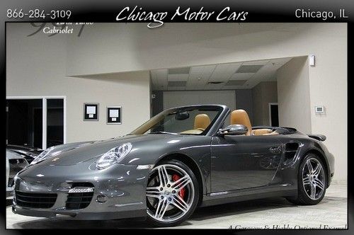 2008 porsche 911 997 turbo convertible tiptronic msrp$149k+ loaded serviced!