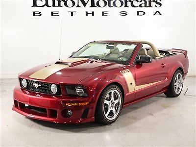 Roush 427 5 speed manual convertible redfire metallic red stick not shelby gt500