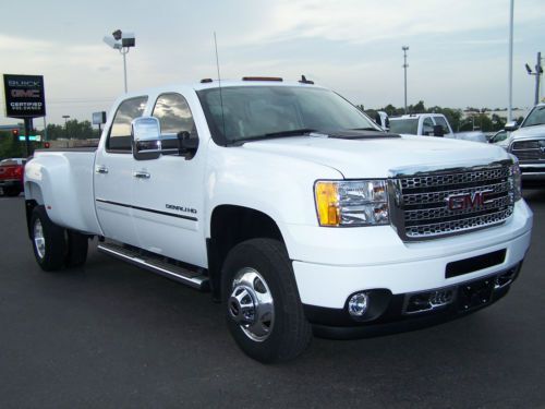 2013 gmc sierra 3500 hd denali crew cab pickup 4-door 6.6l duramax 6 spd allison