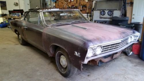 Fresh barn find - rare 1967 chevelle ss convertible in plum mist metalic