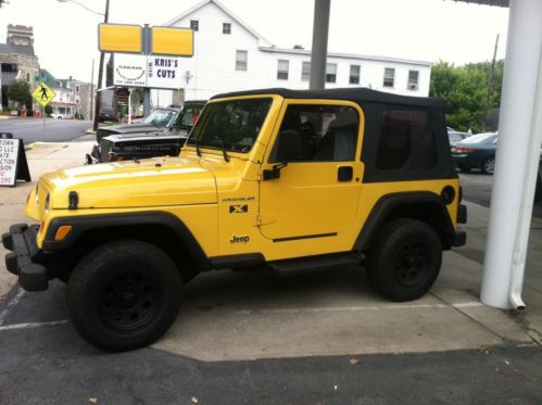 2002 jeep wrangler x sport utility 2-door 4.0l