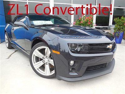 Chevrolet camaro zl1 new 2 dr convertible automatic 6.2l v8 sfi ohv 16v blue ray