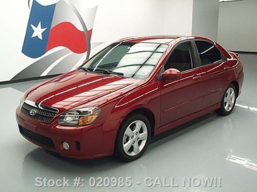 2008 kia spectra sx sedan 5-speed spoiler alloys 68k mi texas direct auto