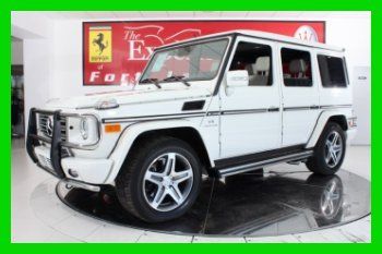 G-wagen designo sensors navigation xenon ipod heated ventilated amg rare white