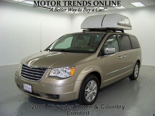 Limited navigation dual dvd braun chair topper 2008 chrysler town &amp; country 65k