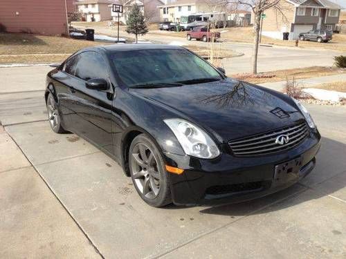 2006 infiniti g35 black coupe 2-door rwd loaded! great deal!