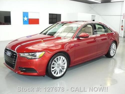 2012 audi a6 3.0t quattro prem plus awd sunroof nav 6k! texas direct auto