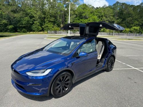 2022 tesla model x plaid 1020hp, 1 owner, towing, captain seats, like new!!!