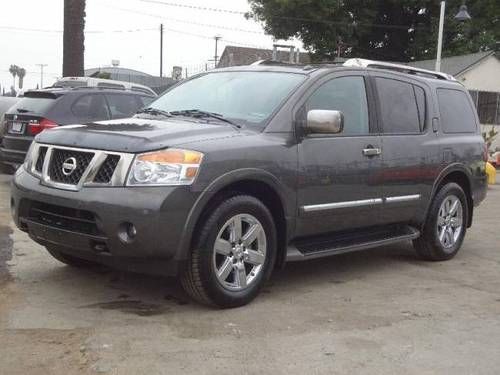 2012 nissan armada platninum damaged salvage runs! cooling good only 8k miles!!