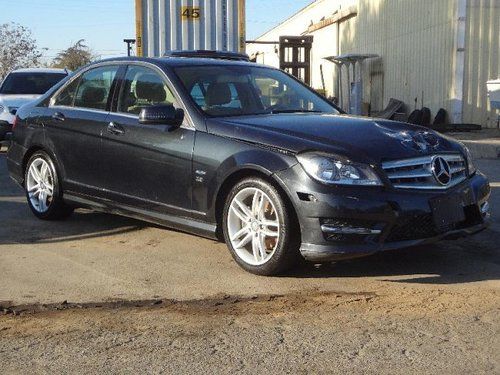 2012 mercedes-benz c250 sedan damaged salvage runs! only 15k miles loaded l@@k!!