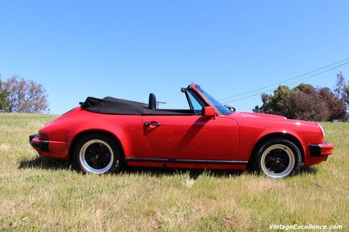 1987 porsche 911 cabriolet 13,000 original miles, perfect condition