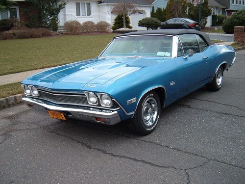 1968 chevelle convertible ss tribute #'s matching 327 4 speed 50k original miles