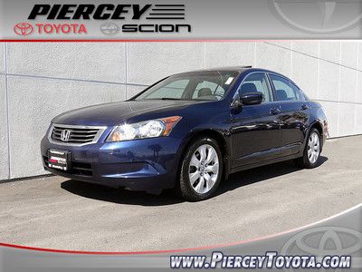 Accord ex sedan 4d blue automatic 5-spd w/overdrive fwd abs (4-wheel) moon roof