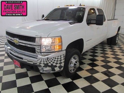 2008 crew cab long box dually diesel navigation heated leather tint tow hitch