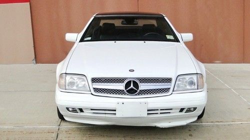 1997 mercedes-benz roadster sport sl500 hardtop conv 78k  sky roof white warr